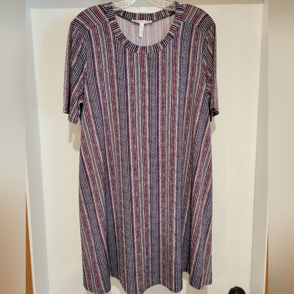 BCBGeneration Striped Swing Dress